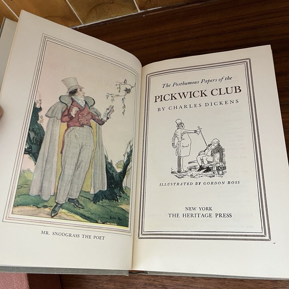 Charles Dickens The Pickwick Papers Heritage Press 1938 - Picture 8 of 15